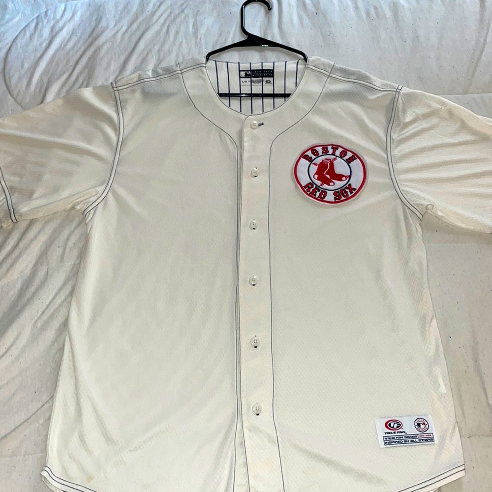 Vintage Red Sox Jersey (White/Cream) Large